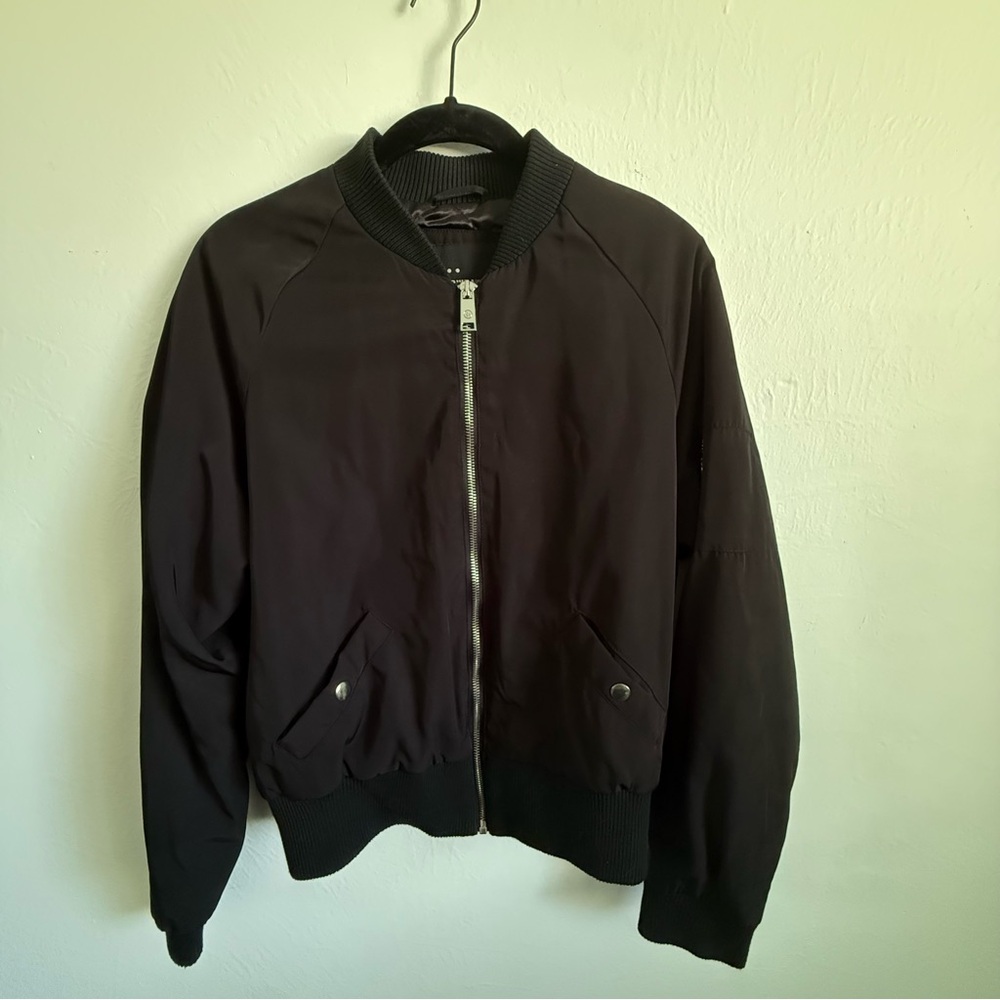 Women's Black Bomber Jacket